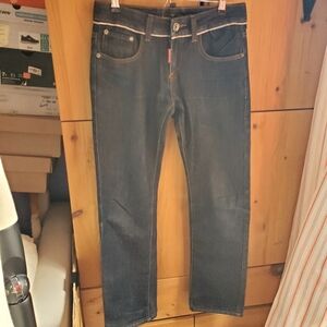 Dsquared2 Skisha 2009 Low Rise Straight Leg Jeans Size 30
